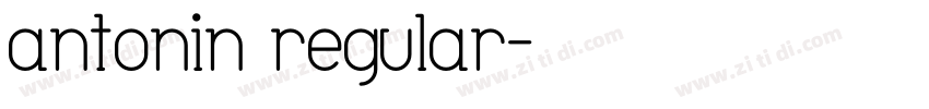 antonin regular字体转换
